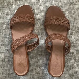 Madewell block heel woven sandals, 9